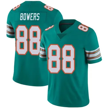 Men's Nike Miami Dolphins Nick Bowers Aqua Alternate Vapor Untouchable Jersey - Limited