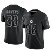 Men's Nike Miami Dolphins Nick Bowers Black Reflective Jersey - Limited