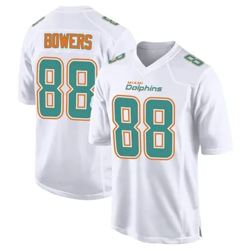 Men's Miami Dolphins Nick Bowers White Fashion Jersey - Game