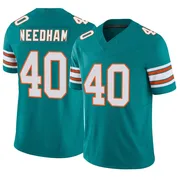 Men's Nike Miami Dolphins Nik Needham Aqua Alternate Vapor F.U.S.E. Jersey - Limited