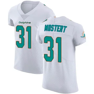 Men's Nike Miami Dolphins Raheem Mostert White Vapor Untouchable Jersey - Elite