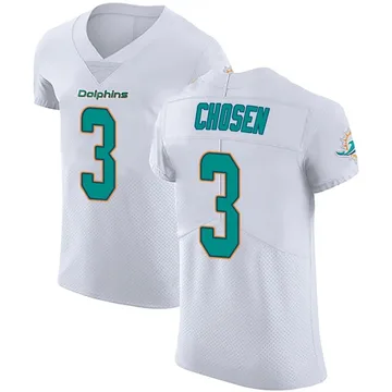 Men's Nike Miami Dolphins Robbie Chosen White Vapor Untouchable Jersey - Elite