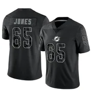 Men's Nike Miami Dolphins Robert Jones Black Reflective Jersey - Limited