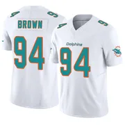 Men's Nike Miami Dolphins Shakel Brown White Vapor F.U.S.E. Jersey - Limited