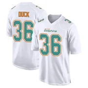 Men's Nike Miami Dolphins Storm Duck White Fashion Jersey - Game