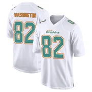 Men's Nike Miami Dolphins Tahj Washington White Fashion Jersey - Game