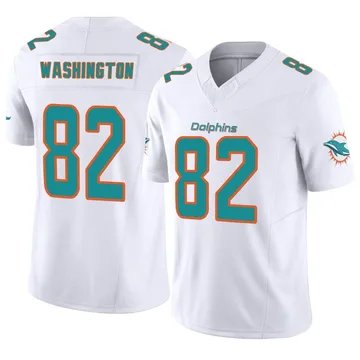 Men's Nike Miami Dolphins Tahj Washington White Vapor F.U.S.E. Jersey - Limited