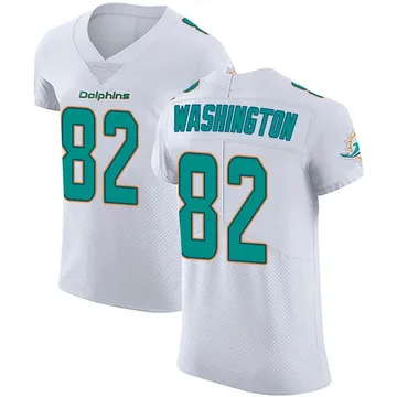 Men's Nike Miami Dolphins Tahj Washington White Vapor Untouchable Jersey - Elite