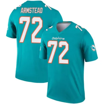 Men's Nike Miami Dolphins Terron Armstead Aqua Jersey - Legend