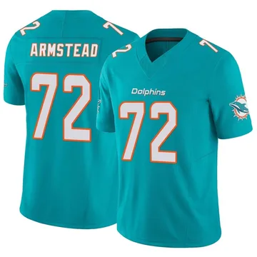 Men's Nike Miami Dolphins Terron Armstead Aqua Vapor F.U.S.E. Jersey - Limited