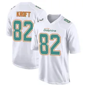 Men's Nike Miami Dolphins Tyler Kroft White Fashion Jersey - Game