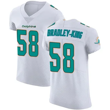 Men's Nike Miami Dolphins William Bradley-King White Vapor Untouchable Jersey - Elite