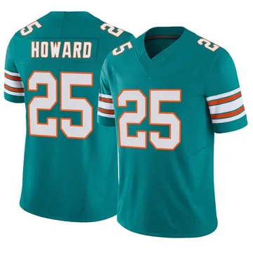 Men's Miami Dolphins Xavien Howard Aqua Alternate Vapor F.U.S.E. Jersey - Limited