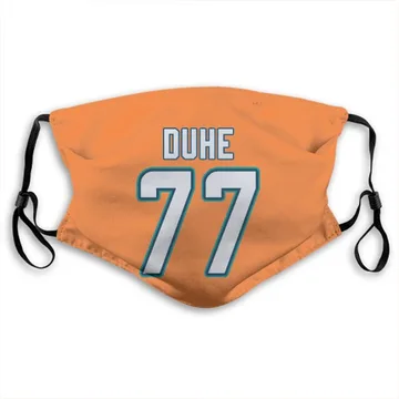 Miami Dolphins Adam Joseph Duhe Orange Jersey Name & Number Face Mask