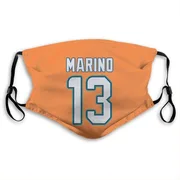 Miami Dolphins Dan Marino Orange Jersey Name & Number Face Mask