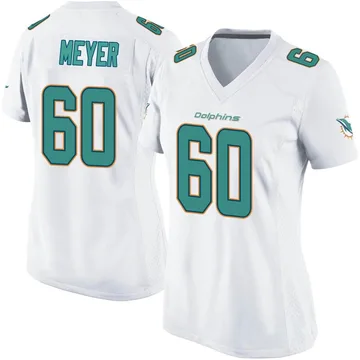 Women's Nike Miami Dolphins Andrew Meyer White Jersey - Game