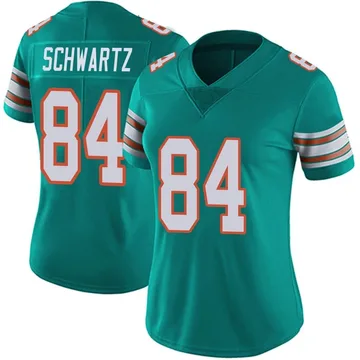 Women's Nike Miami Dolphins Anthony Schwartz Aqua Alternate Vapor Untouchable Jersey - Limited