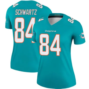 Women's Nike Miami Dolphins Anthony Schwartz Aqua Jersey - Legend