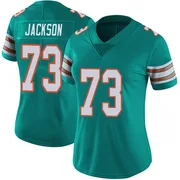 Women's Nike Miami Dolphins Austin Jackson Aqua Alternate Vapor Untouchable Jersey - Limited