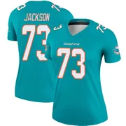 Women's Nike Miami Dolphins Austin Jackson Aqua Jersey - Legend