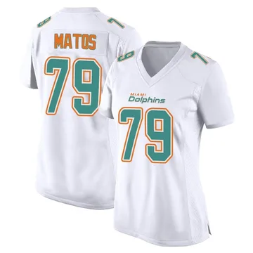 Women's Nike Miami Dolphins Bayron Matos White Fashion Jersey - Game