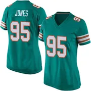 Women's Nike Miami Dolphins Benito Jones Aqua Alternate Jersey - Game