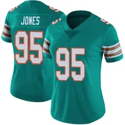 Women's Nike Miami Dolphins Benito Jones Aqua Alternate Vapor Untouchable Jersey - Limited