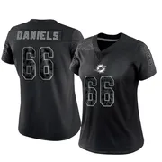 Women's Nike Miami Dolphins Braeden Daniels Black Reflective Jersey - Limited