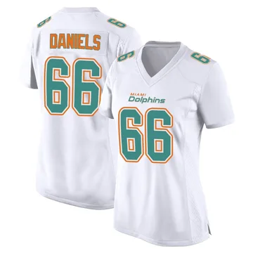 Women's Nike Miami Dolphins Braeden Daniels White Fashion Jersey - Game