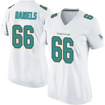 Women's Nike Miami Dolphins Braeden Daniels White Jersey - Game