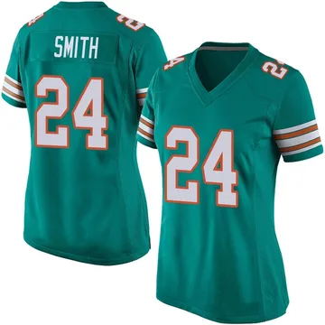 Women's Nike Miami Dolphins Cam Smith Aqua Alternate Jersey - Game