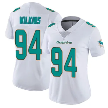 Miami Dolphins Nike Game Road Jersey - White - Christian Wilkins - Youth