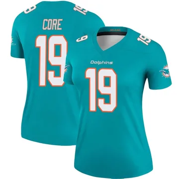 Women's Nike Miami Dolphins Cody Core Aqua Jersey - Legend