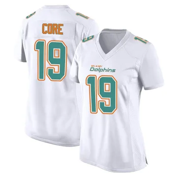 Women's Nike Miami Dolphins Cody Core White Fashion Jersey - Game