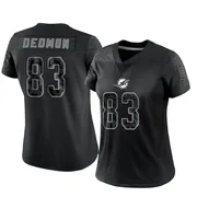 Women's Nike Miami Dolphins DeVonte Dedmon Black Reflective Jersey - Limited