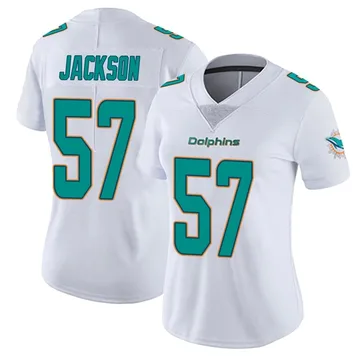 Women's Nike Miami Dolphins Dequan Jackson White limited Vapor Untouchable Jersey