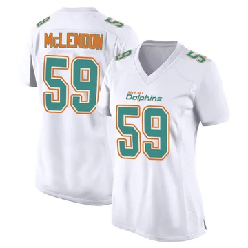 Women's Nike Miami Dolphins Derrick McLendon White Fashion Jersey - Game