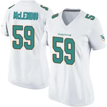 Women's Nike Miami Dolphins Derrick McLendon White Jersey - Game