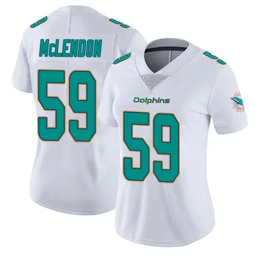 Women's Nike Miami Dolphins Derrick McLendon White limited Vapor Untouchable Jersey