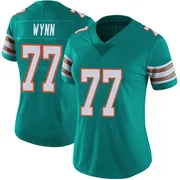 Women's Nike Miami Dolphins Isaiah Wynn Aqua Alternate Vapor Untouchable Jersey - Limited