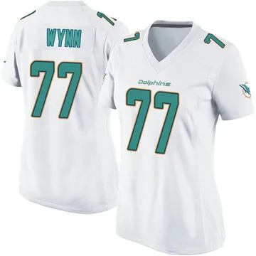 Women's Nike Miami Dolphins Isaiah Wynn White Jersey - Game