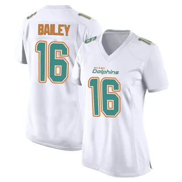 Women's Nike Miami Dolphins Jake Bailey White Fashion Jersey - Game