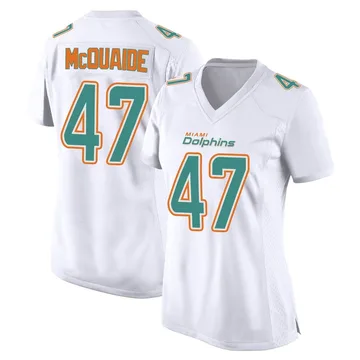 Women's Nike Miami Dolphins Jake McQuaide White Fashion Jersey - Game