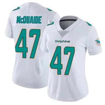 Women's Nike Miami Dolphins Jake McQuaide White limited Vapor Untouchable Jersey