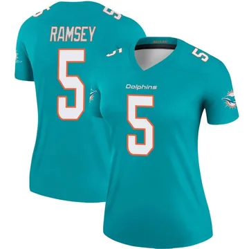 Women's Nike Miami Dolphins Jalen Ramsey Aqua Jersey - Legend