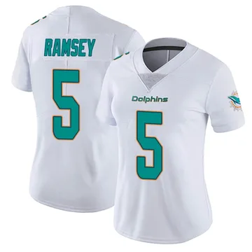 Women's Nike Miami Dolphins Jalen Ramsey White limited Vapor Untouchable Jersey -