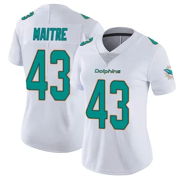 Women's Nike Miami Dolphins Jason Maitre White limited Vapor Untouchable Jersey