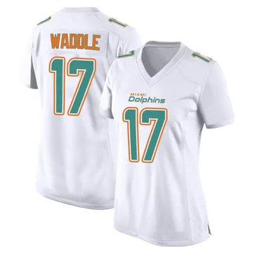 Women's Nike Miami Dolphins Jaylen Waddle White Fashion Jersey - Game