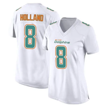 Women's Nike Miami Dolphins Jevon Holland White Fashion Jersey - Game