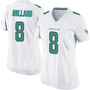 Jevon Holland Miami Dolphins Men's by One Color T-Shirt - Ash